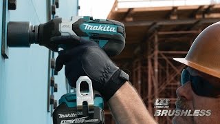 Makita 18V LXT Brushless 12 in Impact Wrench  XWT08M [upl. by Sorcim]