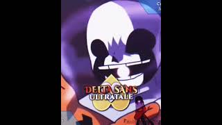 UnderTale AU  DeltaSans VS CrossSans  undertale vs edit shorts short  ✨💜 [upl. by Chandler]