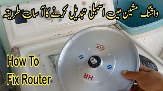 How to fix washing machine assembly  Router fitting in metal washing machine [upl. by Damha]