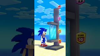 Whos Stronger Sonic vs Herobrine vs Superheros minecraft sonic shorts [upl. by Anima]