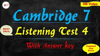 Cambridge 7 IELTS Listening Practice Test 4 with Answers  Homestay Application Listening Exam 2021 [upl. by Naves]