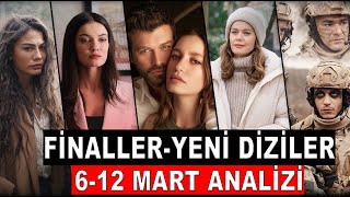 YENİ DİZİLER ve FİNALE HAZIRLANANLAR 612 Mart Reyting Analizi [upl. by Gorton]