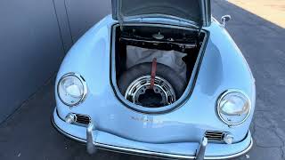 1959 Porsche 356A Convertible D Meissen Blue [upl. by Sirromad]