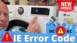 LG washing machine IE or 1E Error code Washer not filling in allocated period of time [upl. by Ellah]