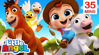 Old MacDonalds Farm  More Little Angel Kids Songs amp Nursery Rhymes [upl. by Thrasher]