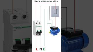 Single phase motor wiring  single phase motor wiring diagram  shortsyoutube [upl. by Johst]