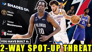 RARE 71 2WAY SPOTUP THREAT WITH HOF CATCH AND SHOOT IS THE BEST SHOOTING CENTER IN NBA 2K24 [upl. by Enybor]