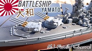 Battleship Yamato 大和 1700 Model Outdoor Unboxing [upl. by Glorianna]