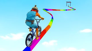 ROBLOX  The Impossible Bike Parkour With 1000 Trash Bike roblox robloxmobile [upl. by Asirem796]