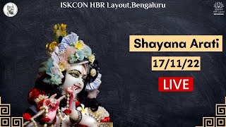 Shayana Arati  ISKCON HBR Layout Bengali  17112022 [upl. by Grace149]