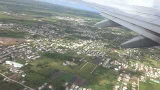 Takeoff From BGI Grantley Adams International Airport in Barbados on American Airlines [upl. by Anaujit]