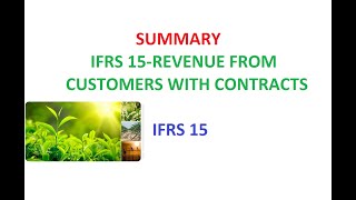 IFRS 15 Revenue from Contracts with Customers 2024 [upl. by Nnylirej655]