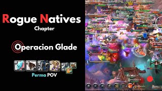 Rogue Natives  Operacion Glade  ZvZ  Albion Online [upl. by Abbey]