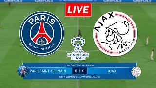 🔴PSG Womens vs AJAX Womens  UEFA Womens Champions League Match 20232024 [upl. by Ecydnarb]