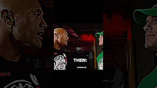 The rock and John Cena  then vs now  edit  wwe  viral  shorts [upl. by Eniad]