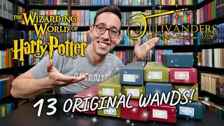 ALL 13 ORIGINAL Wizarding World of Harry Potter Wands  Rare Ollivanders Collection [upl. by Ardnuyek502]