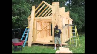 How to Build a Garden Shed • Building a Shed • How to Build a Shed Video • DIY Yard Shed Build [upl. by Eelanaj921]