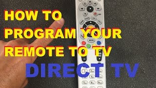 How To Program Your Directv Remote To Your Tv easy [upl. by Irved]