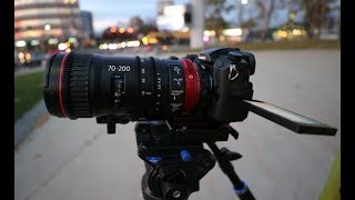 Canon 70200mm CNE on a GH5 with Speedbooster [upl. by Brandes]