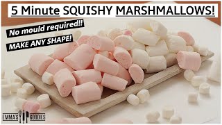 5 Minute HOMEMADE MARSHMALLOWS  Squishy amp Satisfying Marshmallow recipe  EASY [upl. by Monica]