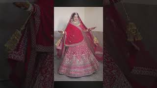 Red bridal wear lehenga from Tulsi Bridal Studio ♥️ contact us for price 91 92139 70814 [upl. by Lello]