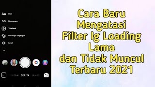 Cara Mengatasi Filter Instagram Tidak Mau Muncul dengan Mudah Terbaru 2023 [upl. by Aynatan]