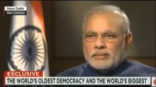 PM Narendra Modi Full Interview CNN  Fareed Zakaria GPS September 2014First International US Interv [upl. by Oinota]