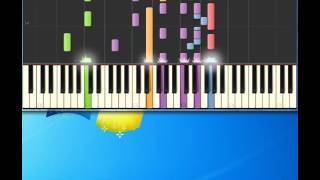 Dolly Parton Coat Of Many Colours Piano tutorial by Synthesia [upl. by Nnaegroeg867]