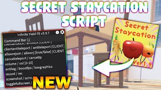 NEW Secret Staycation Script PASTEBIN 2024 KICK ADMIN COMMANDS KILL FLY ME [upl. by Eelak]