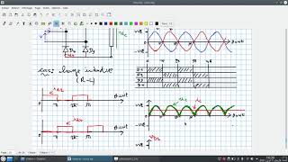 EP09 Redresseur monophasé non commandé double alternance alimentant une charge inductive [upl. by Arek105]