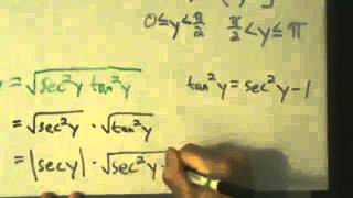 Calculus I  Derivative of Inverse Secant Function arcsecx  Proof [upl. by Llerdnod]