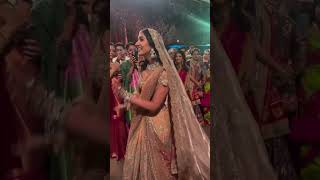 Radhika merchant bridal entry  Ambani sons bridal entry  beautiful moment of Radhika Anant Ambani [upl. by Ardys]