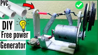 Build Flywheel Spring Machine Make Electricity Free Energy Generator  01 [upl. by Anaahs76]