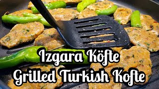 Izgara Köfte  Grilled Turkish Kofte Beef Patty [upl. by Hoenack]