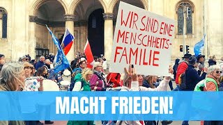 Macht Frieden Die Menschheitsfamilie fordert Verhandlungen zur Münchner Sicherheitskonferenz [upl. by Denice]