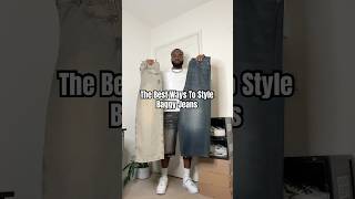 The Correct Ways To Style Baggy Jeans baggyjeans styling fashiontips mensfashion [upl. by Eninnaej]