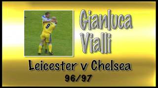 GIANLUCA VIALLI  Leicester v Chelsea 9697  Retro Goal [upl. by Lamhaj955]