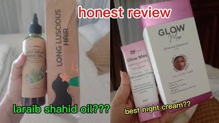 Possible hair oil  GLOW max cream review [upl. by Lisle]