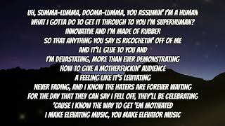 Eminem  Rap God  Fast Part Lyrics  Summa lamma dooma lumma [upl. by Nedarb84]