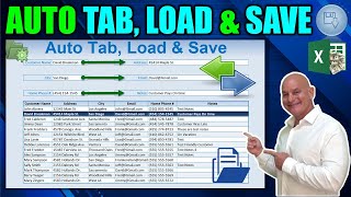 How To Automatically Set The Tab Order Save amp Load Data in Microsoft Excel [upl. by Narib]