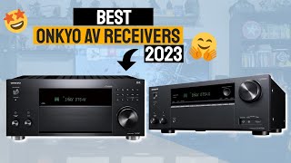 Top 5 Best Onkyo AV Receivers For 2023  TXNR6100 TXRZ50 TXRZ70 TXNR7100 TXSR393 [upl. by Retsam]