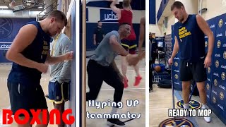 Nikola Jokic Russell Westbrook and Denver Nuggets team HAVING FUN in the TRAINING SESSION [upl. by Henderson]