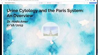 Overview of Paris System of Urine Cytology Dr Hoda Amer [upl. by Harms197]