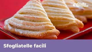 SFOGLIATELLE FACILI  Con pasta sfoglia pronta [upl. by Nnylyam]