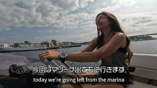 ごろにゃん号 出港前の準備とちょっと珍しい下架方法、相模湾へ The Goronyan boat how to depart using cradle amp lift to Sagami bay [upl. by Yednil]