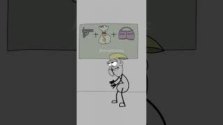 Put The Money In The Bag funny meme Animation shorts [upl. by Lorita]