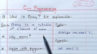 C Arrays  What is Array full Explanation [upl. by Grigson]