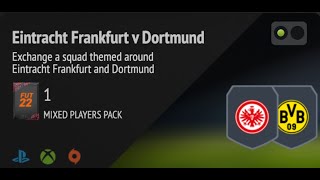 FIFA 22 SBC  MARQUEE MATCHUPS EINTRACHT FRANKFURT VS DORTMUND  NO LOYALTY [upl. by Ahsenrad457]