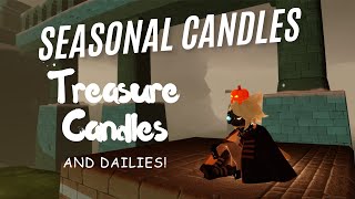 Sky COTL  Todays Dailies amp Seasonal Candles amp Treasure Candles Golden Wasteland [upl. by Arait]