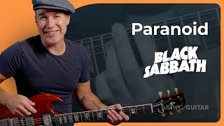 Paranoid by Black Sabbath  Easy Guitar Lesson [upl. by Ardehs]